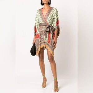 Alice + Olivia Haveri Scarf Print Dress 6 Medium $620